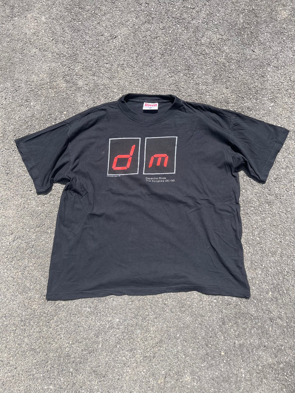 T-SHIRT DE CONCERT DEPECHE MODE ANNÉE 1998 NOIR