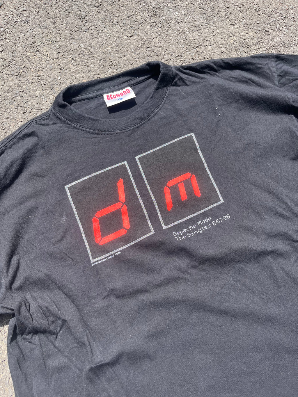 T-SHIRT DE CONCERT DEPECHE MODE ANNÉE 1998 NOIR