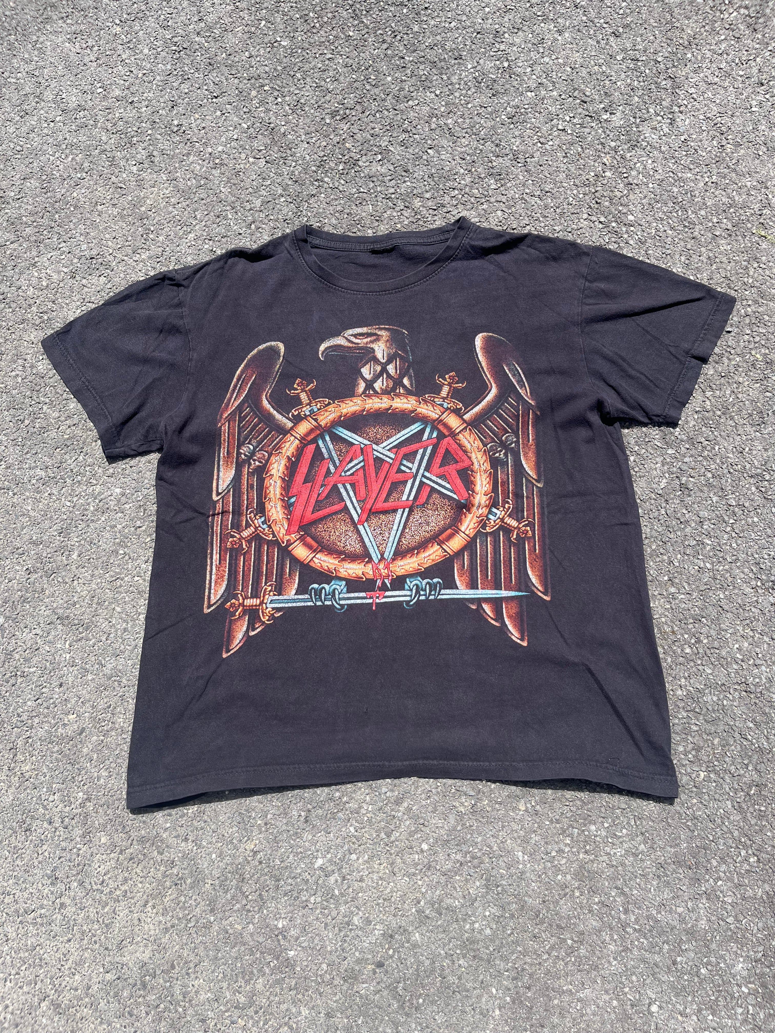 T-SHIRT DE CONCERT SLAYER ANNÉE 1990 NOIR