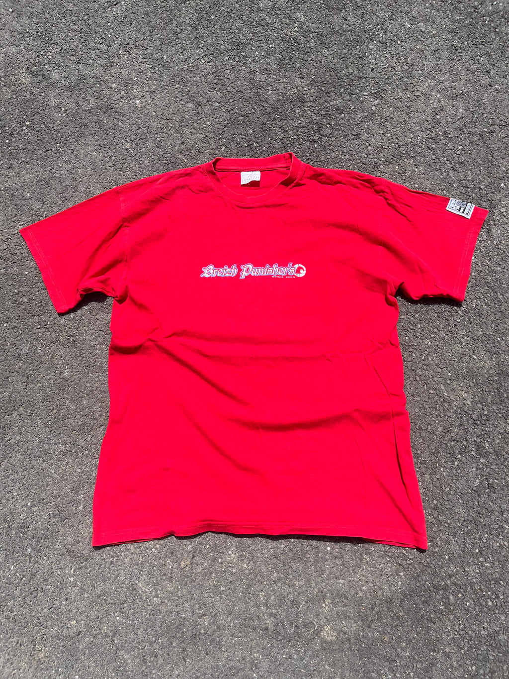 T-SHIRT BREIZH PUNISHER ROUGE ANNÉE 1990
