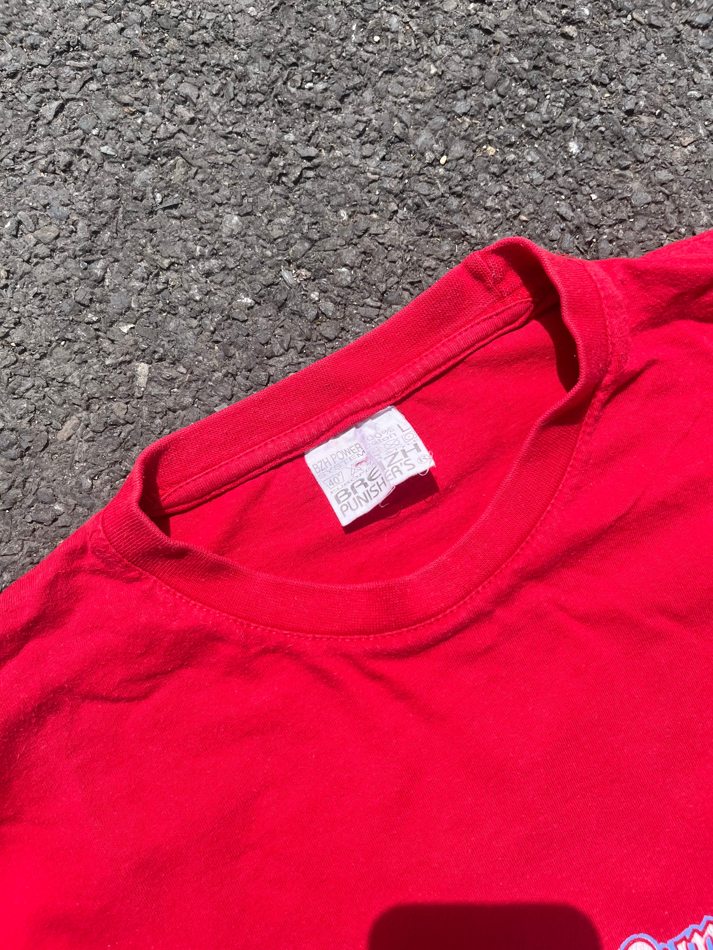 T-SHIRT BREIZH PUNISHER ROUGE ANNÉE 1990