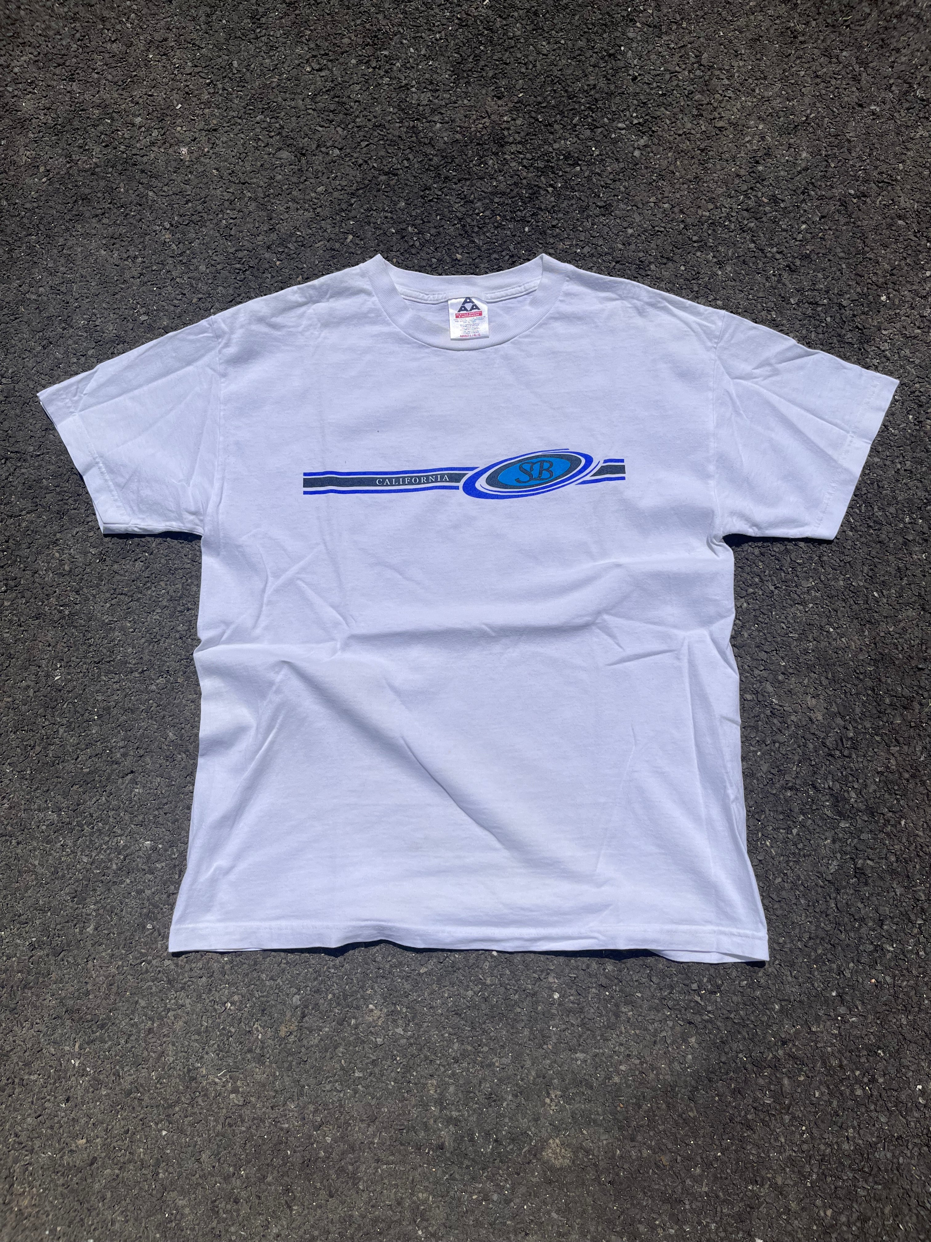 T-SHIRT CALIFORNIA SB ANNÉE 1990/2000 BLANC