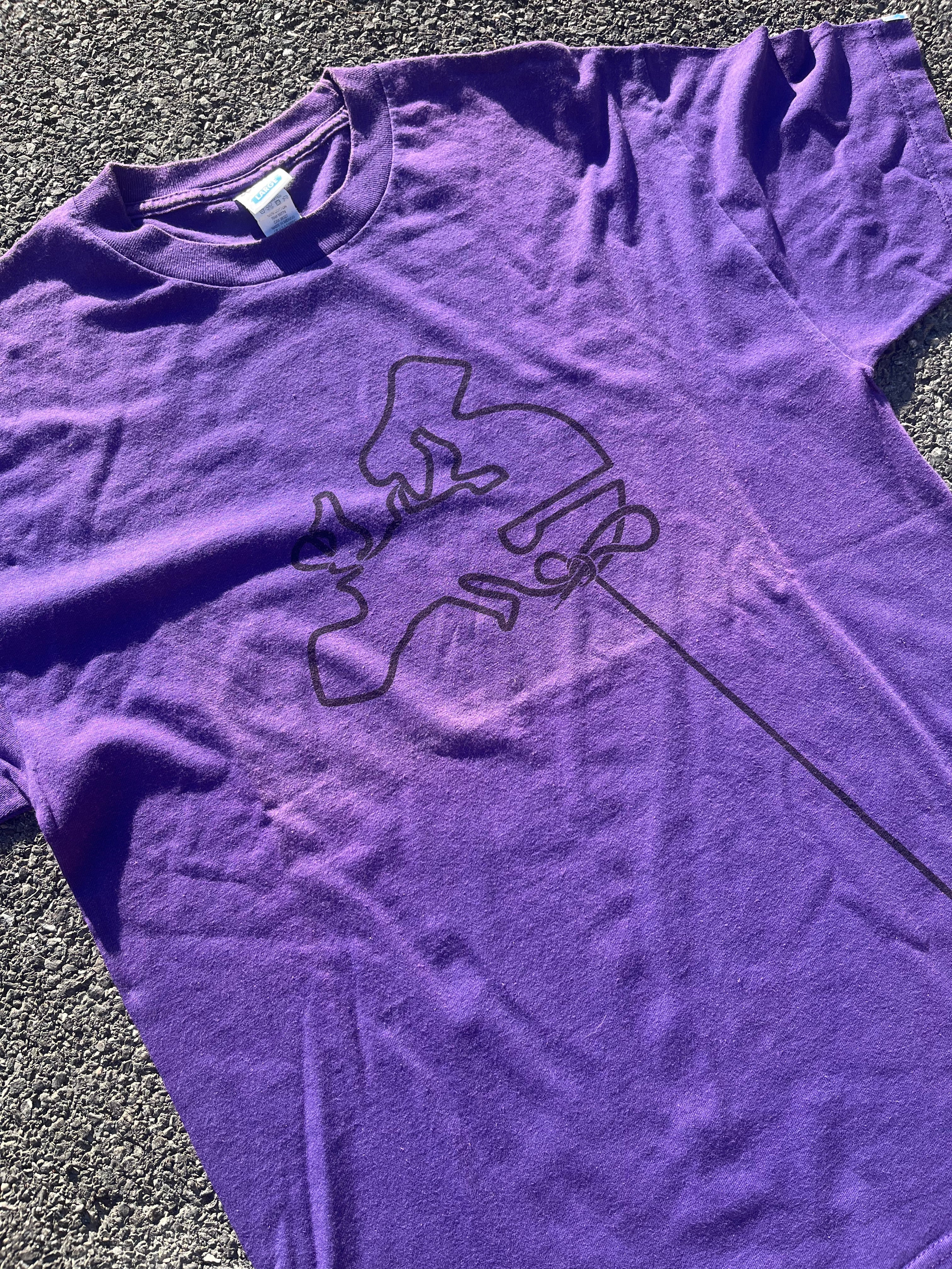 T-SHIRT CLICHÉ ANNÉE 2000 VIOLET