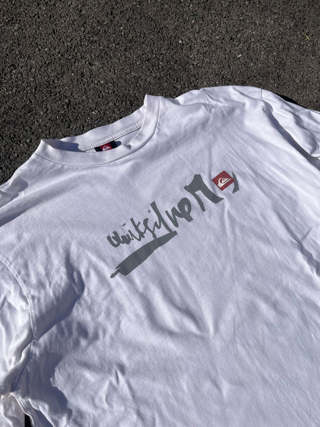 T-SHIRT MANCHE LONGUE QUIKSILVER BLANC ANNÉE 2000
