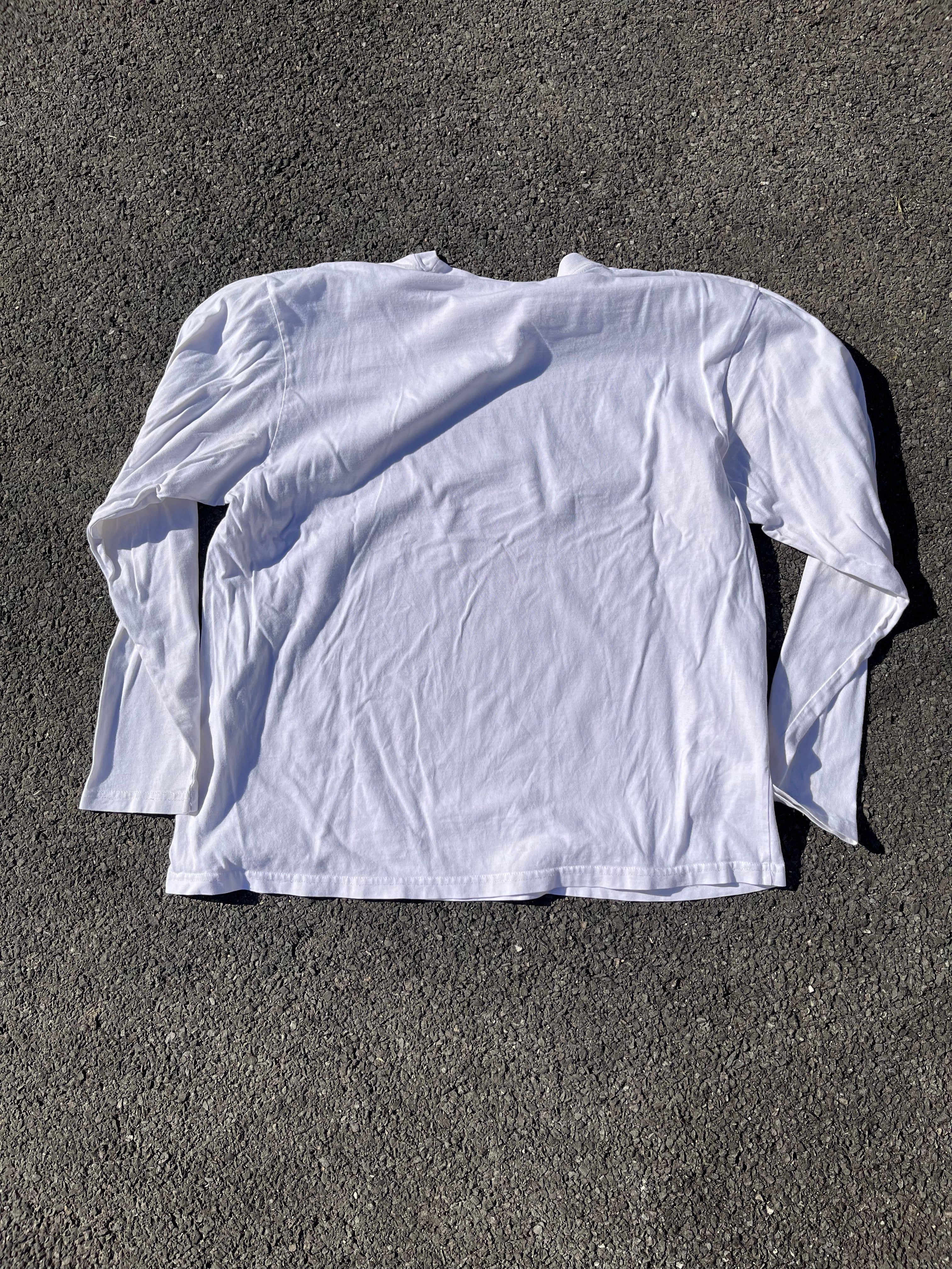 T-SHIRT MANCHE LONGUE QUIKSILVER BLANC ANNÉE 2000