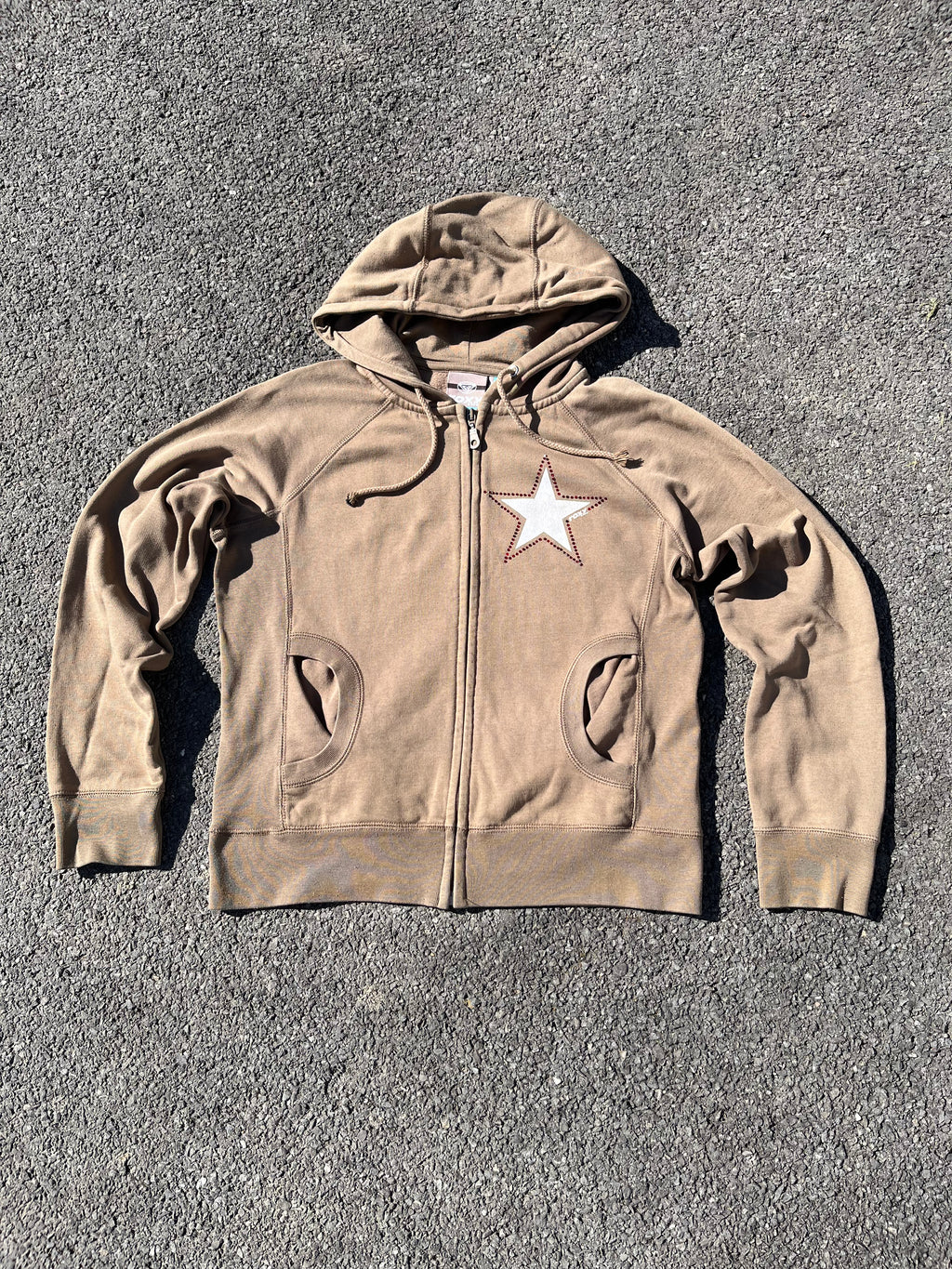 GILET ROXY MARRON ANNÉE 2000