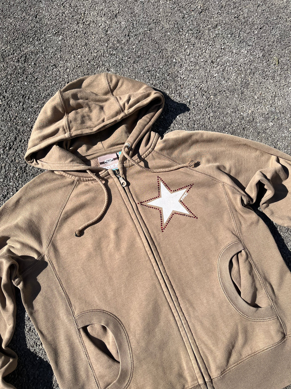GILET ROXY MARRON ANNÉE 2000