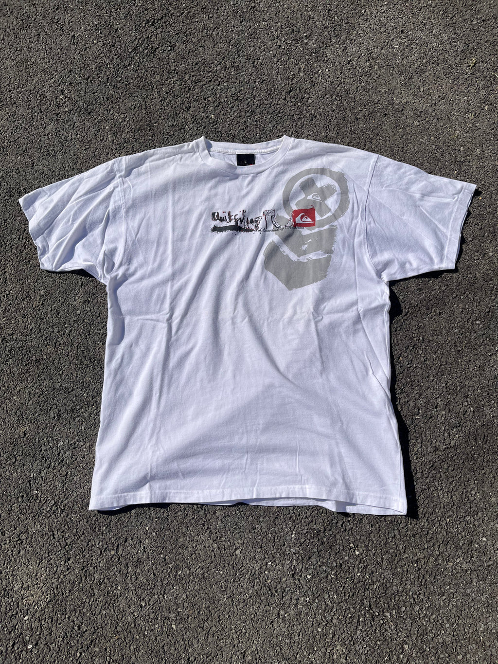 T-SHIRT QUIKSILVER ANNÉE 2000 BLANC
