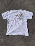 T-SHIRT QUIKSILVER ANNÉE 2000 BLANC