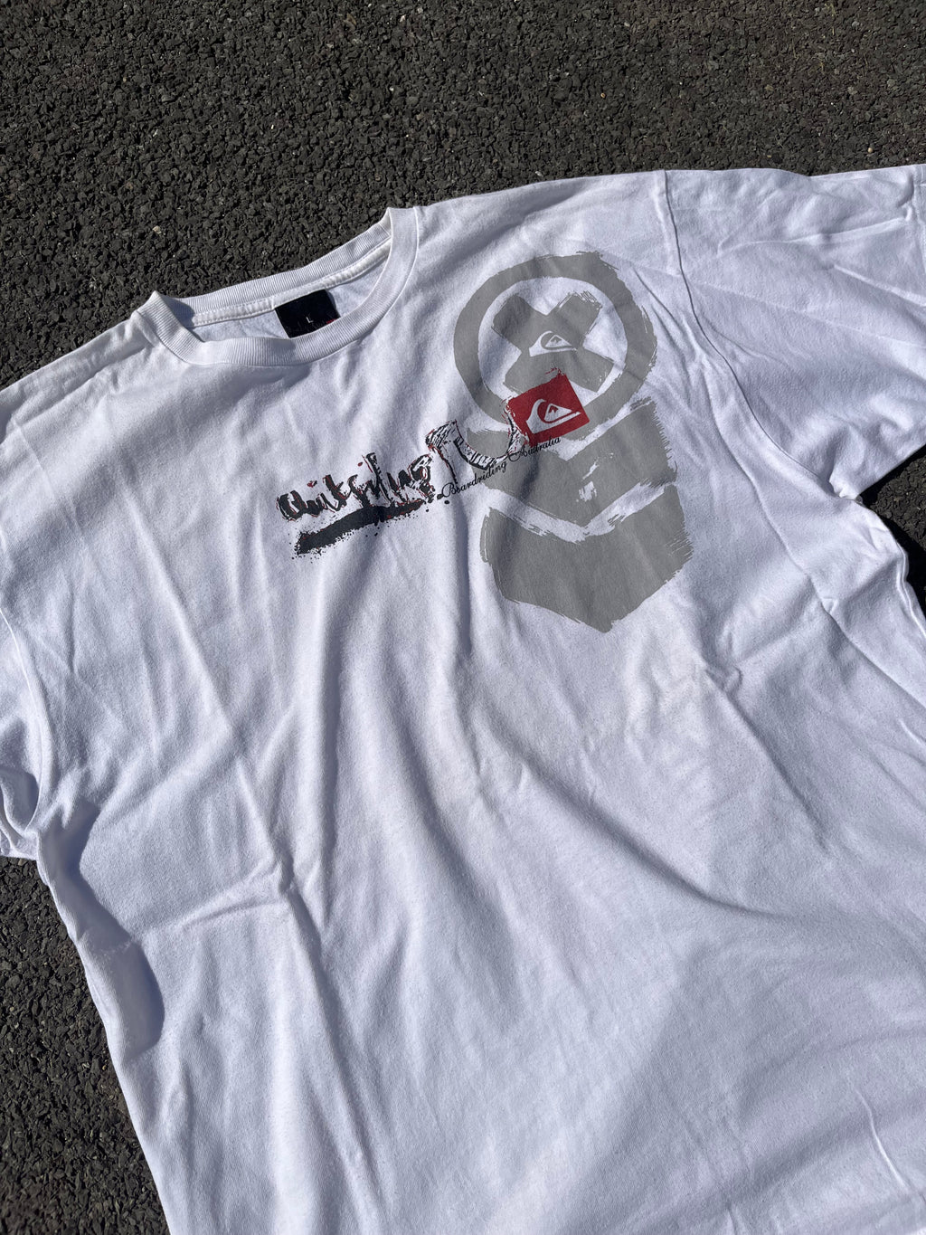T-SHIRT QUIKSILVER ANNÉE 2000 BLANC