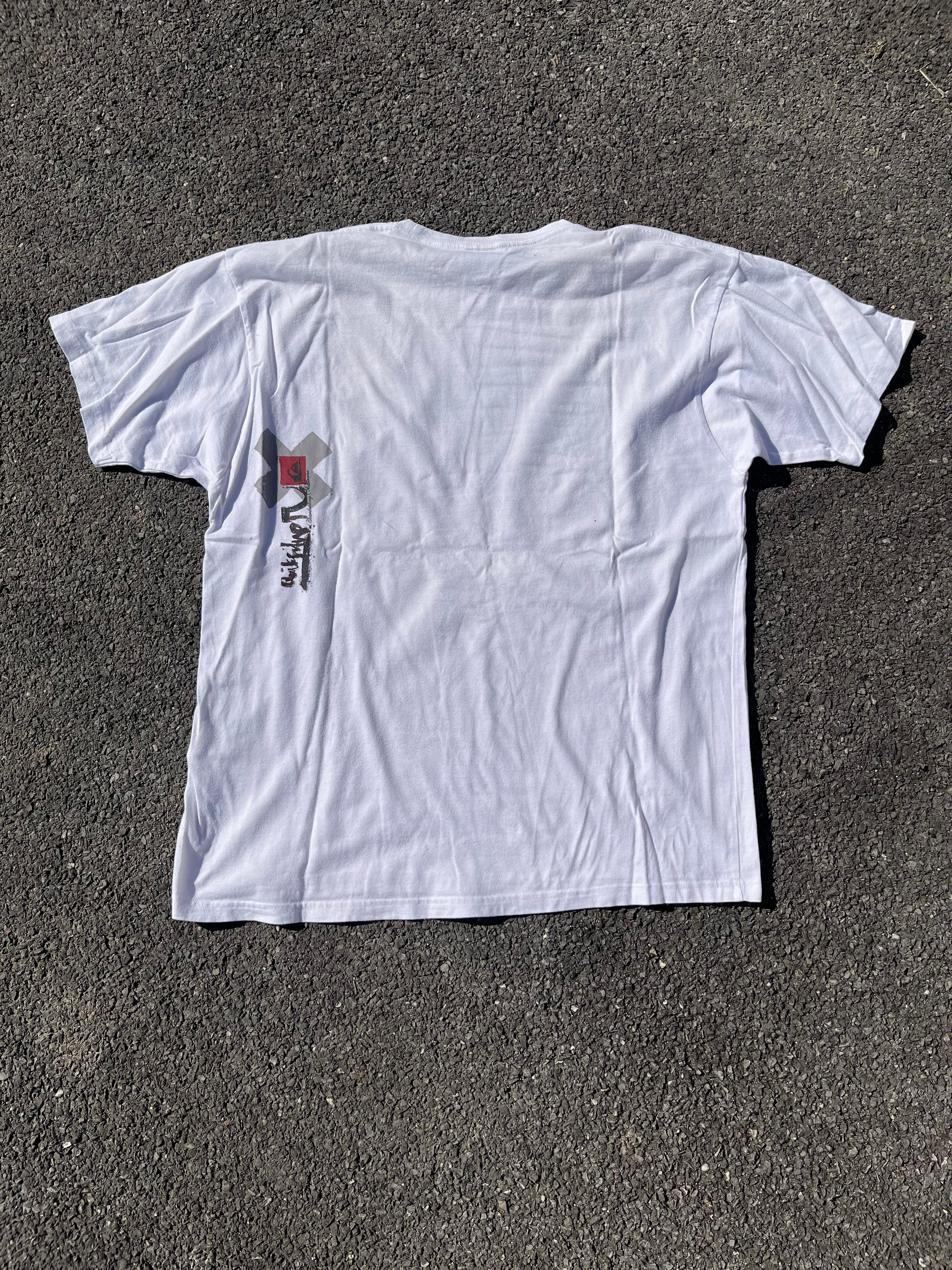 T-SHIRT QUIKSILVER ANNÉE 2000 BLANC