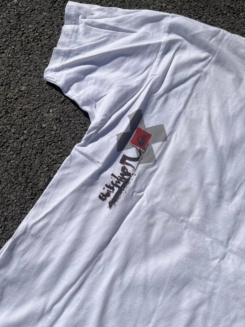 T-SHIRT QUIKSILVER ANNÉE 2000 BLANC