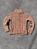 GILET EN LAINE BRUN/ORANGÉ