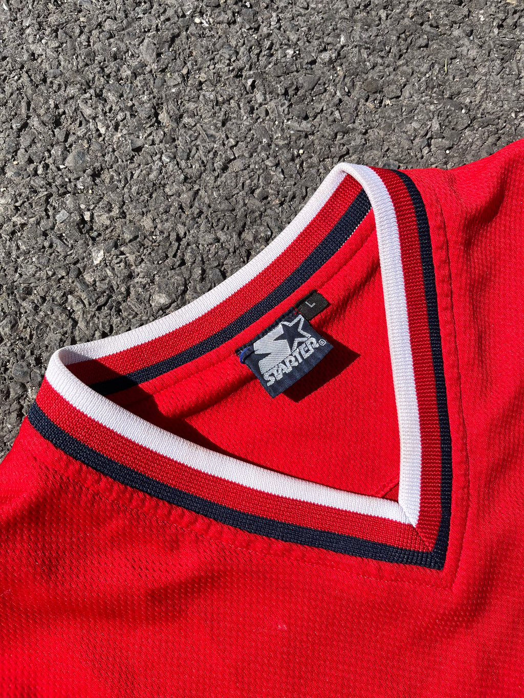 T-SHIRT STARTER ROUGE