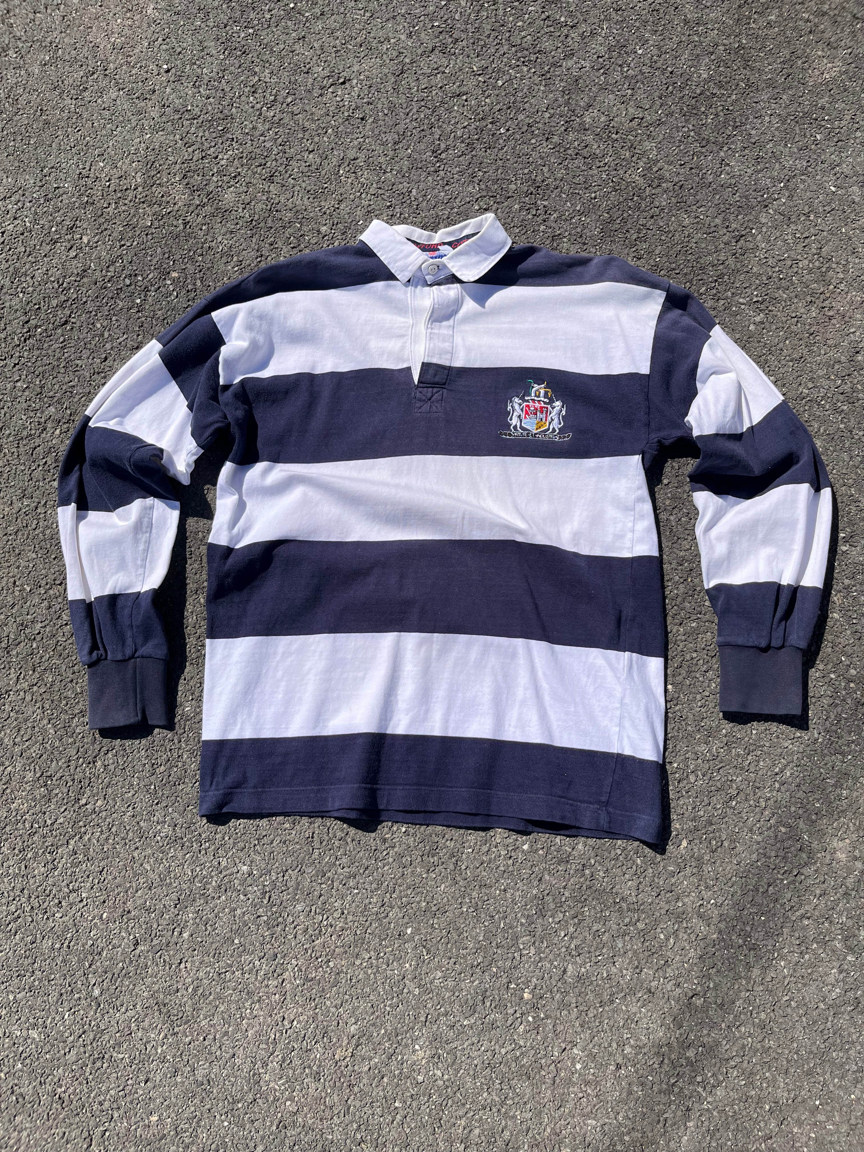 POLO À MANCHE LONGUE RAYÉ MADE IN ENGLAND