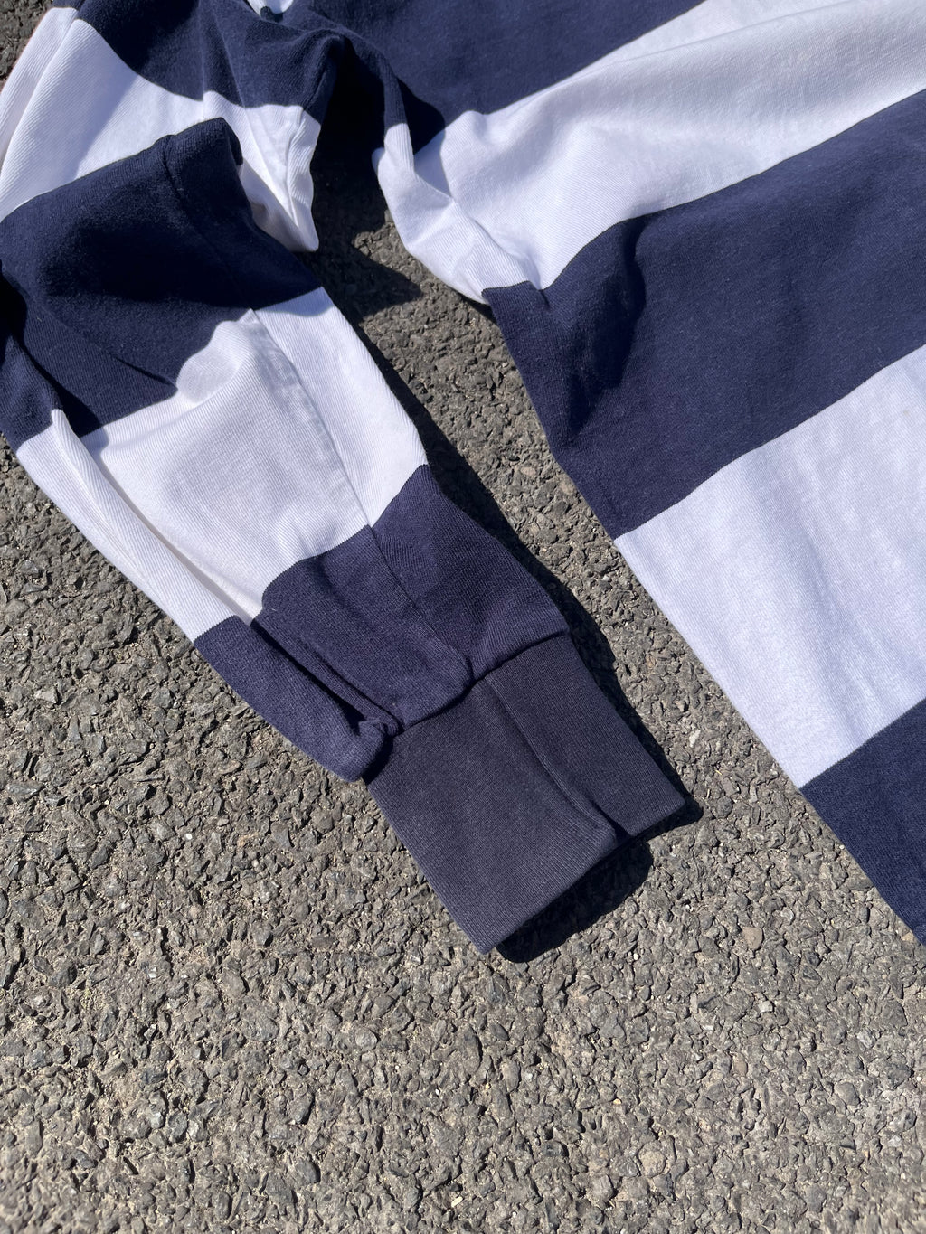 POLO À MANCHE LONGUE RAYÉ MADE IN ENGLAND