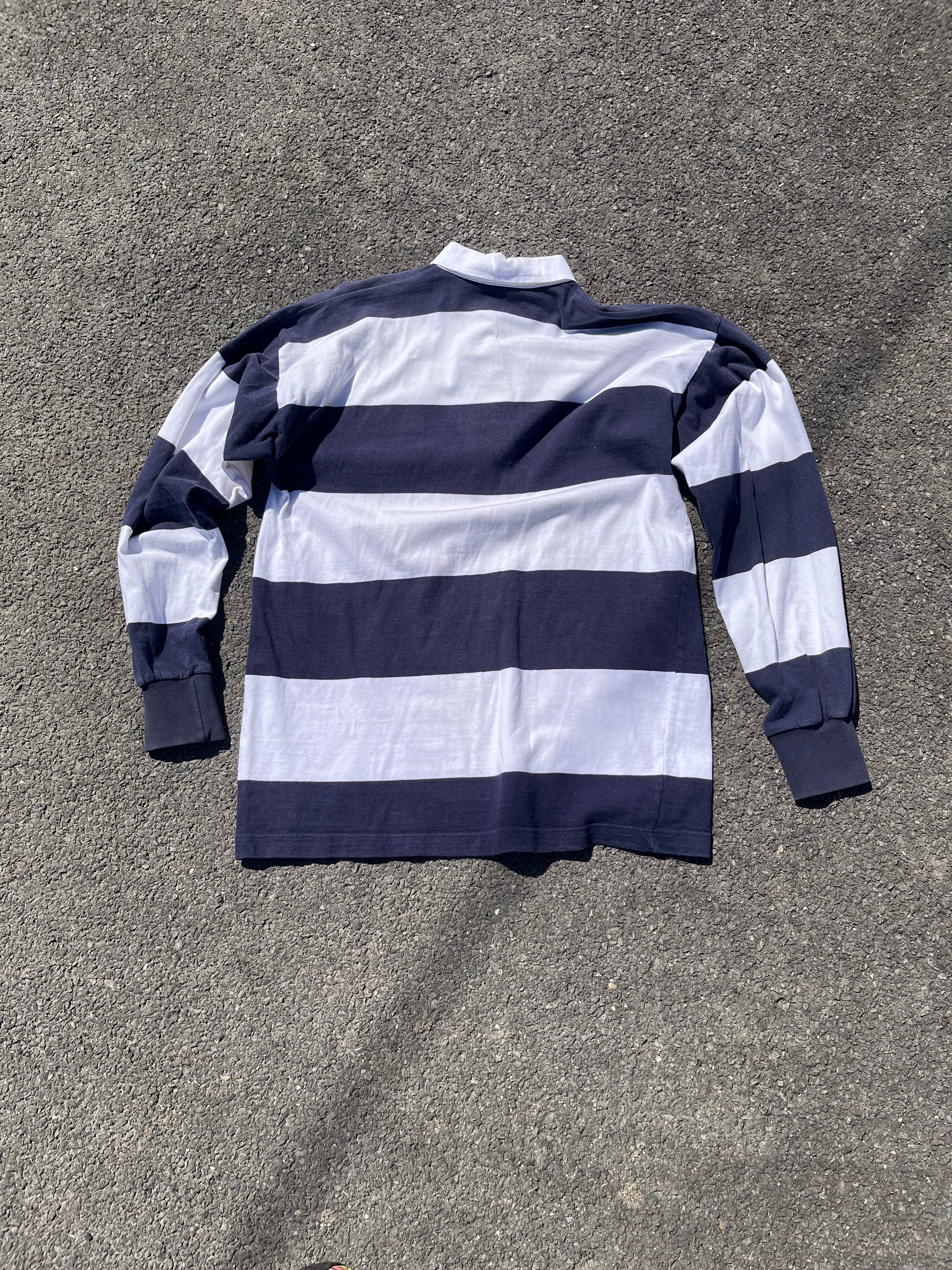 POLO À MANCHE LONGUE RAYÉ MADE IN ENGLAND