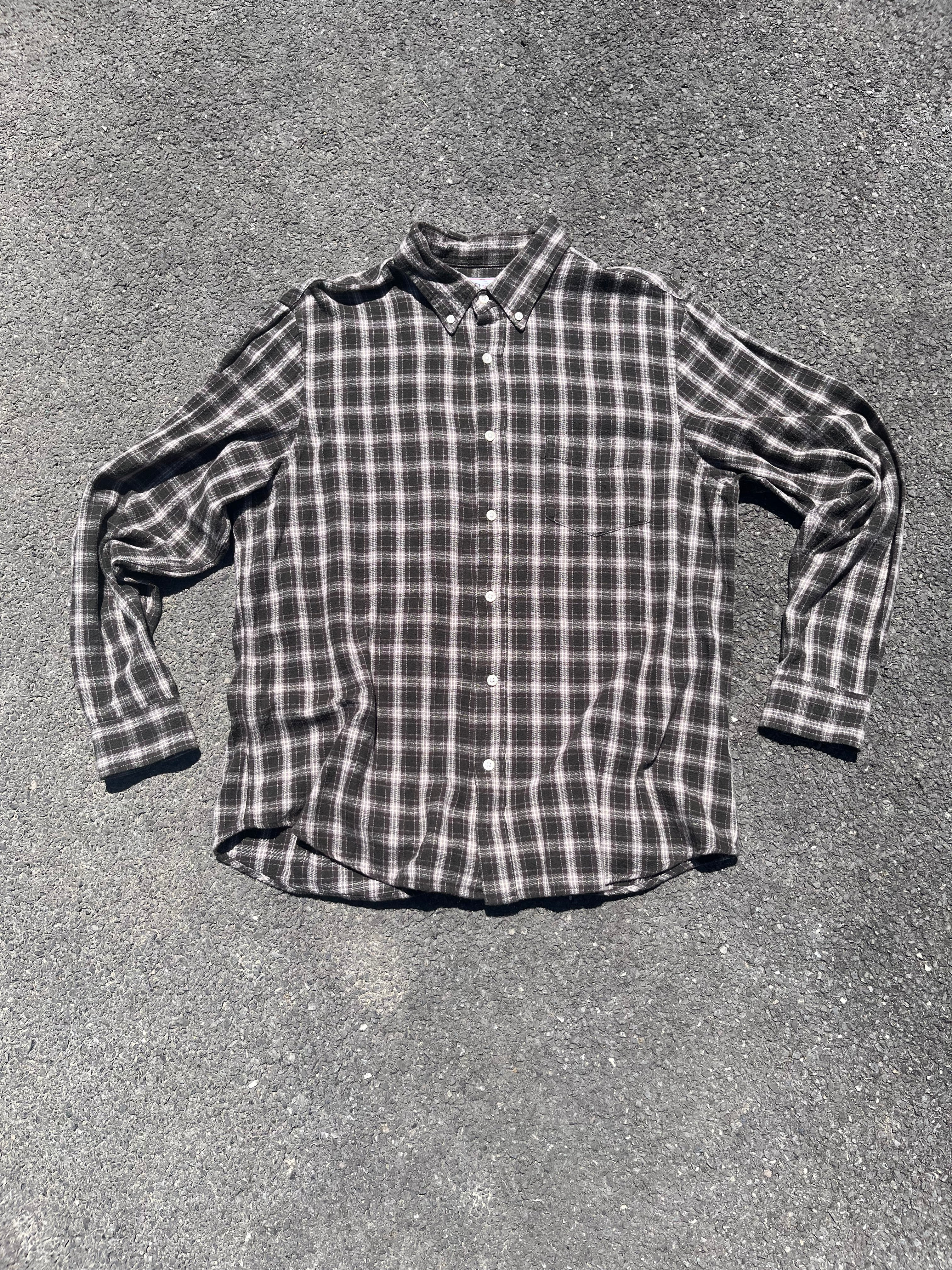 CHEMISE FLANELLE VERTE, BEIGE ET BRUN