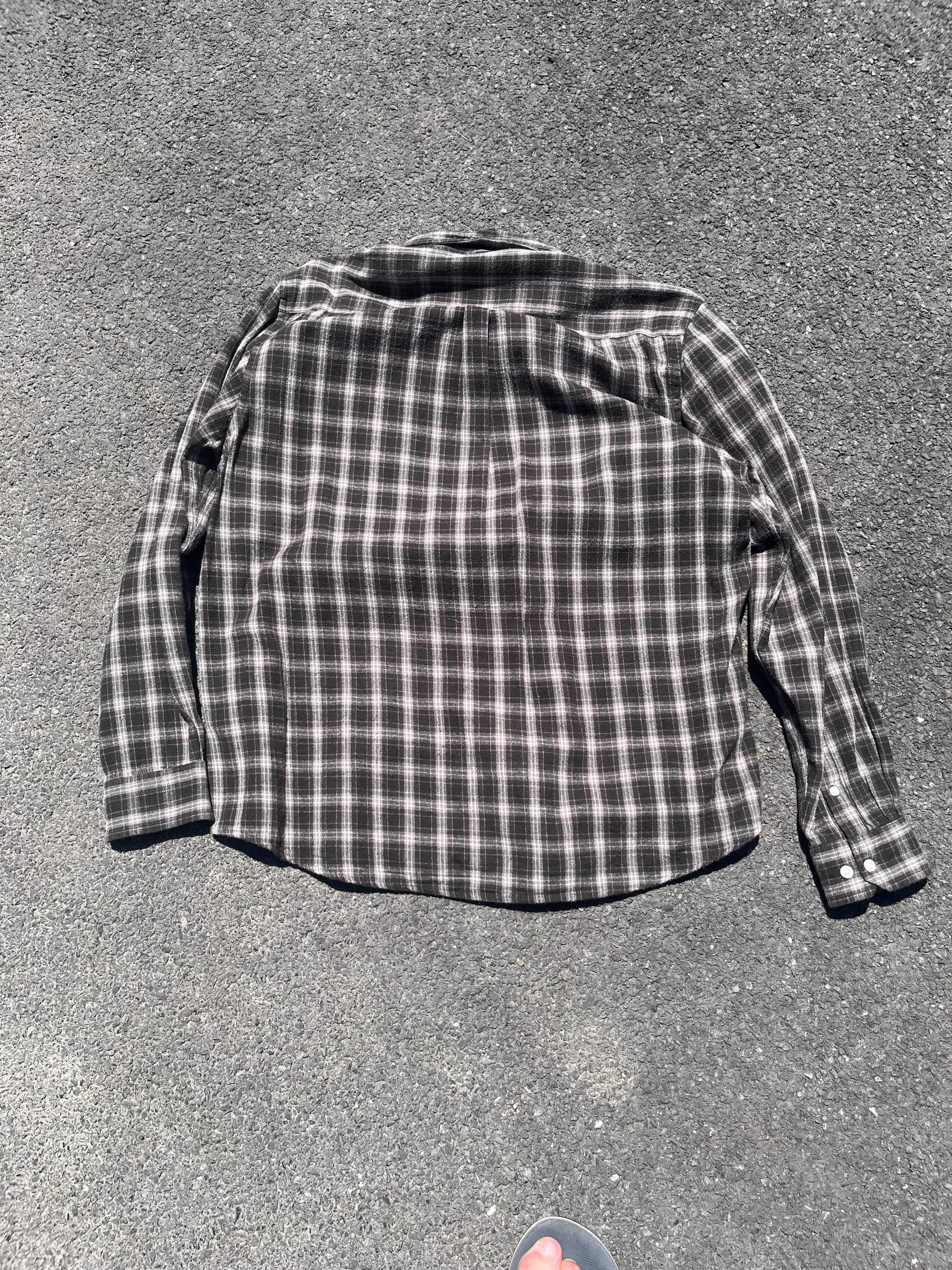 CHEMISE FLANELLE VERTE, BEIGE ET BRUN