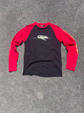 MANCHE LONGUE ONEIL NOIR ET ROUGE