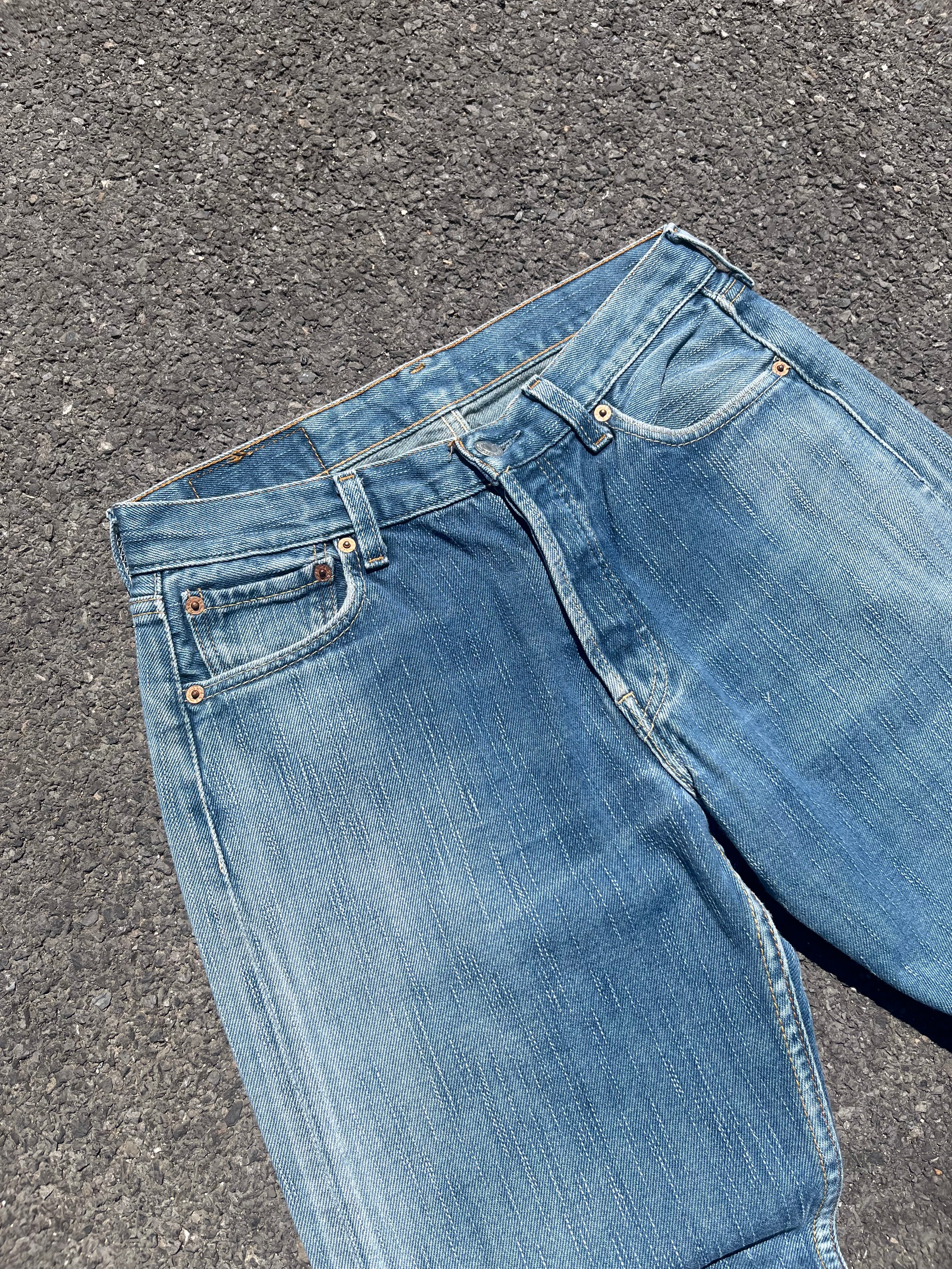 JEAN LEVIS 501 BLEU PATINÉ