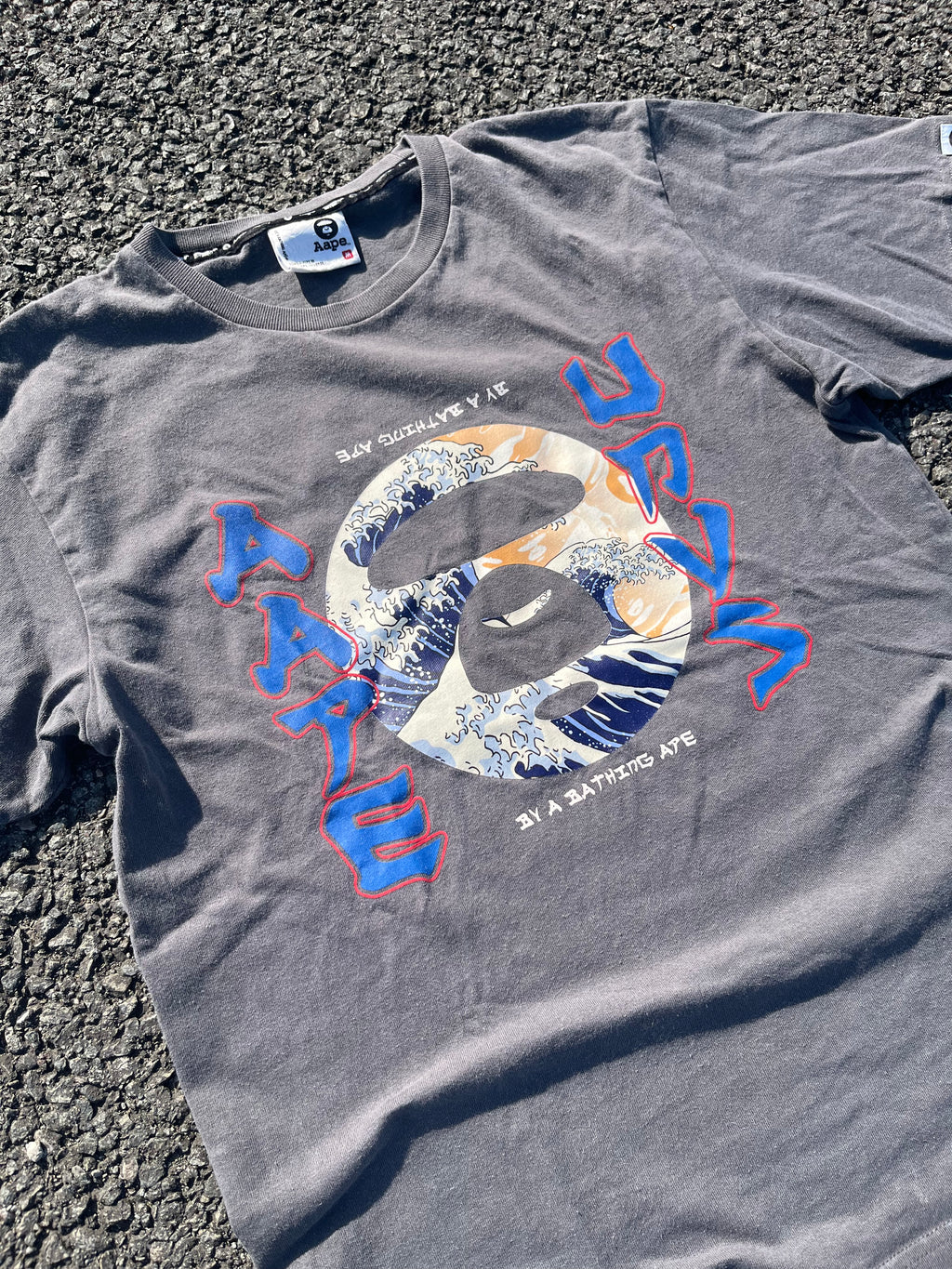 T-SHIRT BAPE GRIS