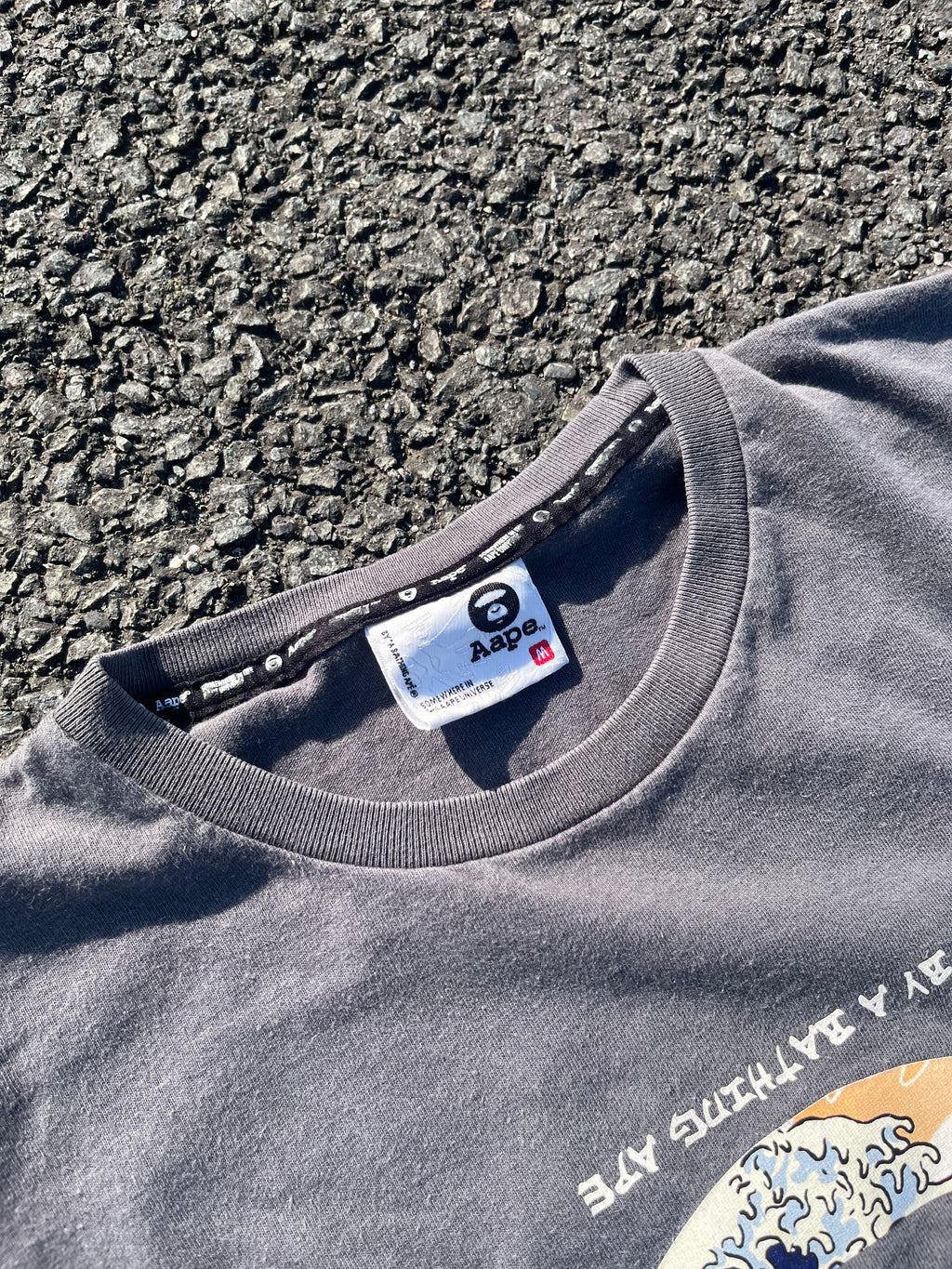 T-SHIRT BAPE GRIS