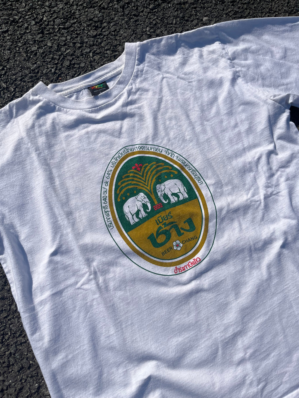 T-SHIRT BLANC BEER CHANG