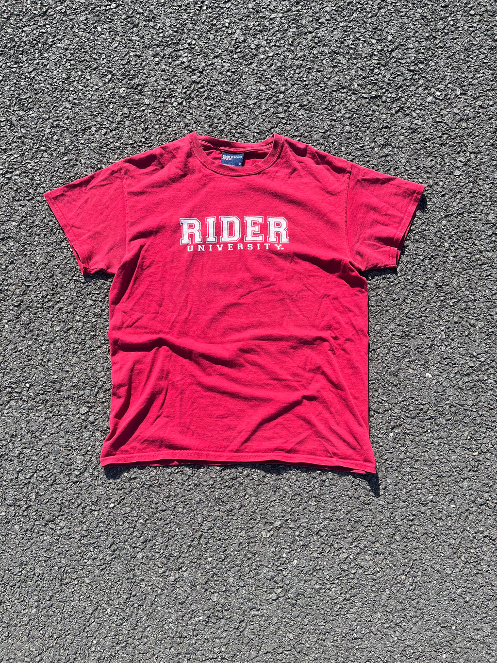 T-SHIRT UNIVERSITÉ RIDER ROUGE