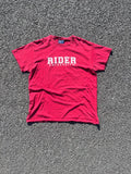 T-SHIRT UNIVERSITÉ RIDER ROUGE