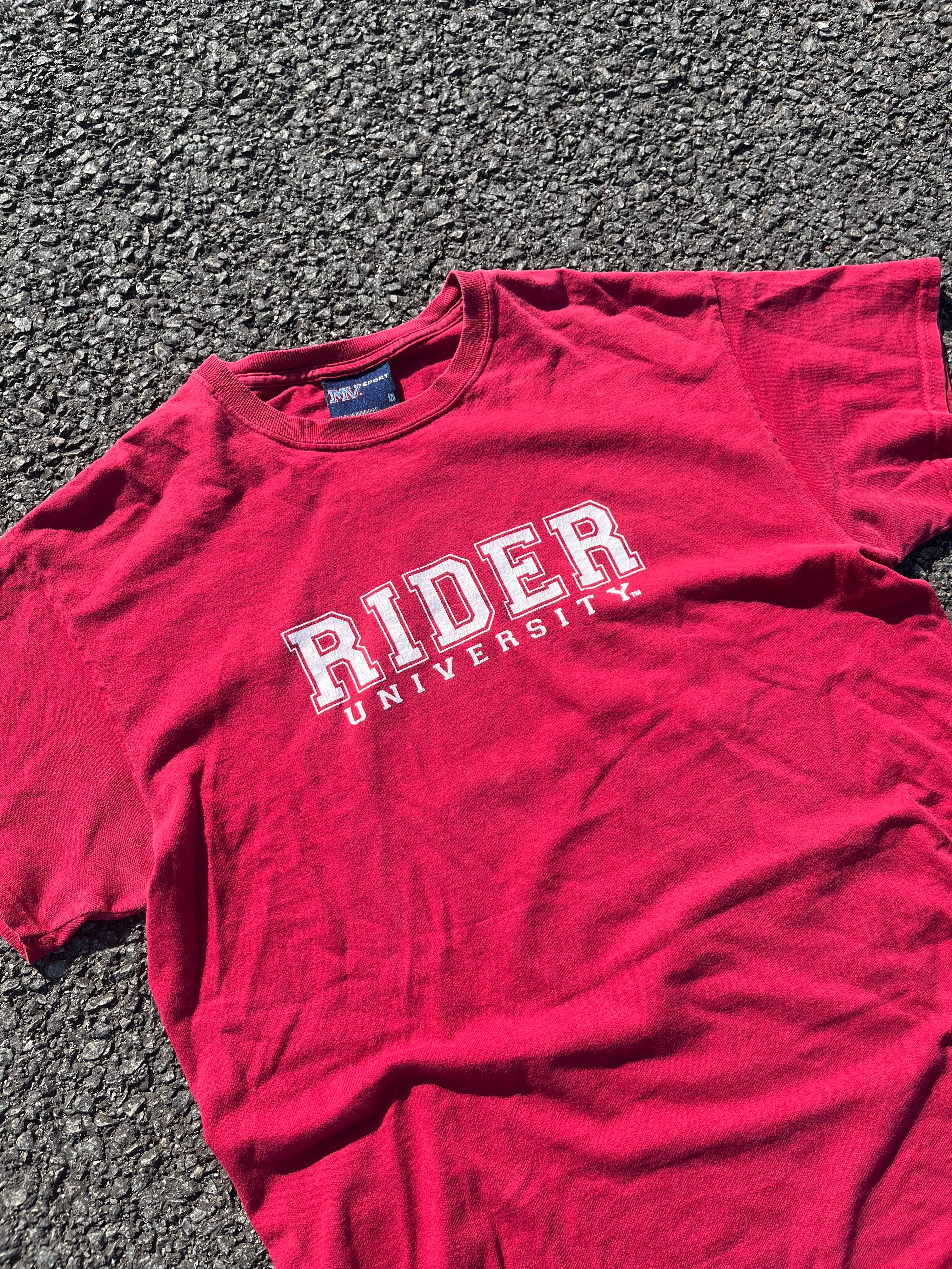 T-SHIRT UNIVERSITÉ RIDER ROUGE