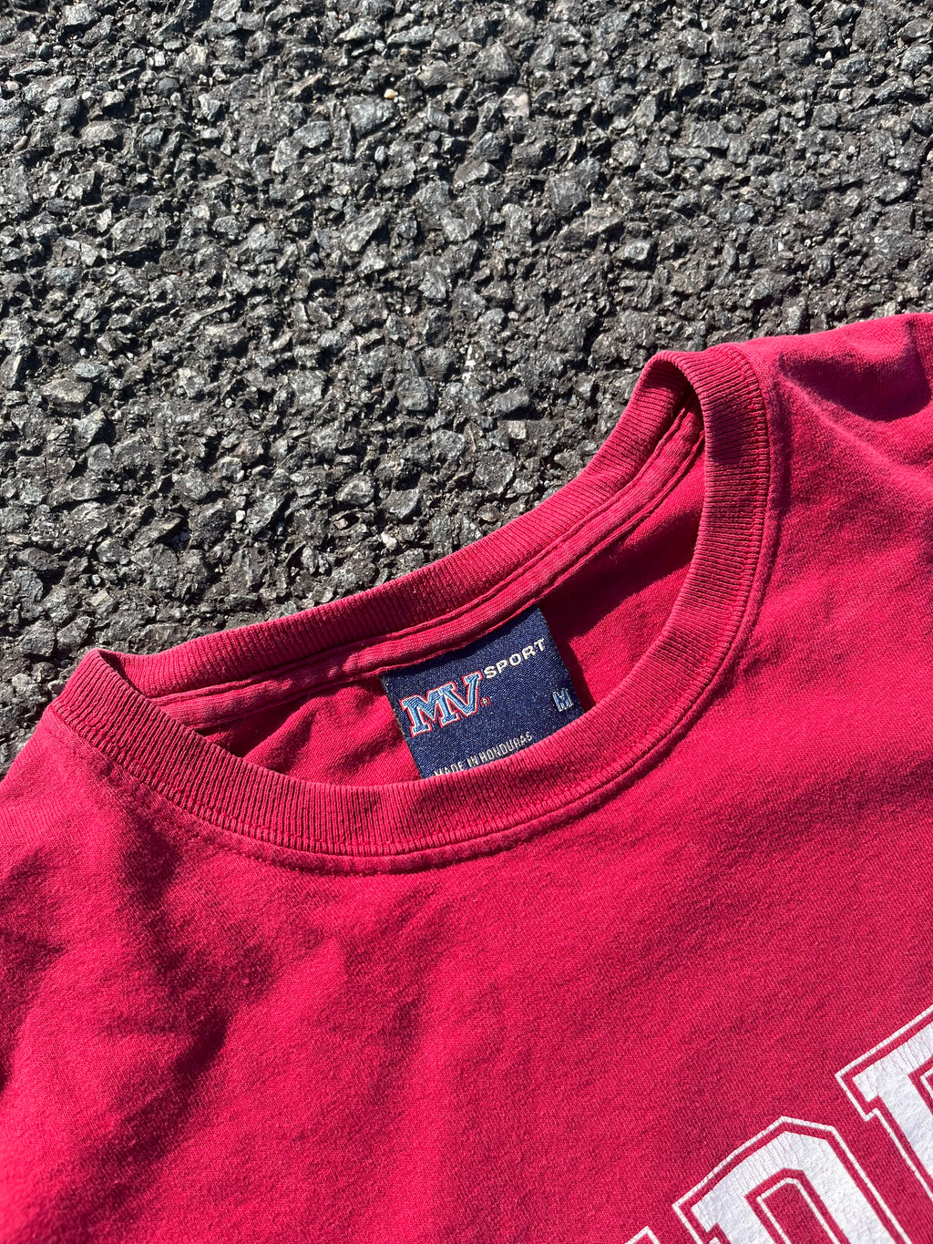 T-SHIRT UNIVERSITÉ RIDER ROUGE