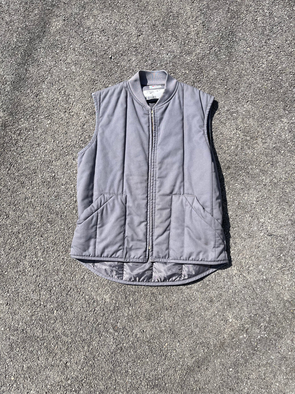 VESTE DE TRAVAILLE SANS MANCHE GRISE