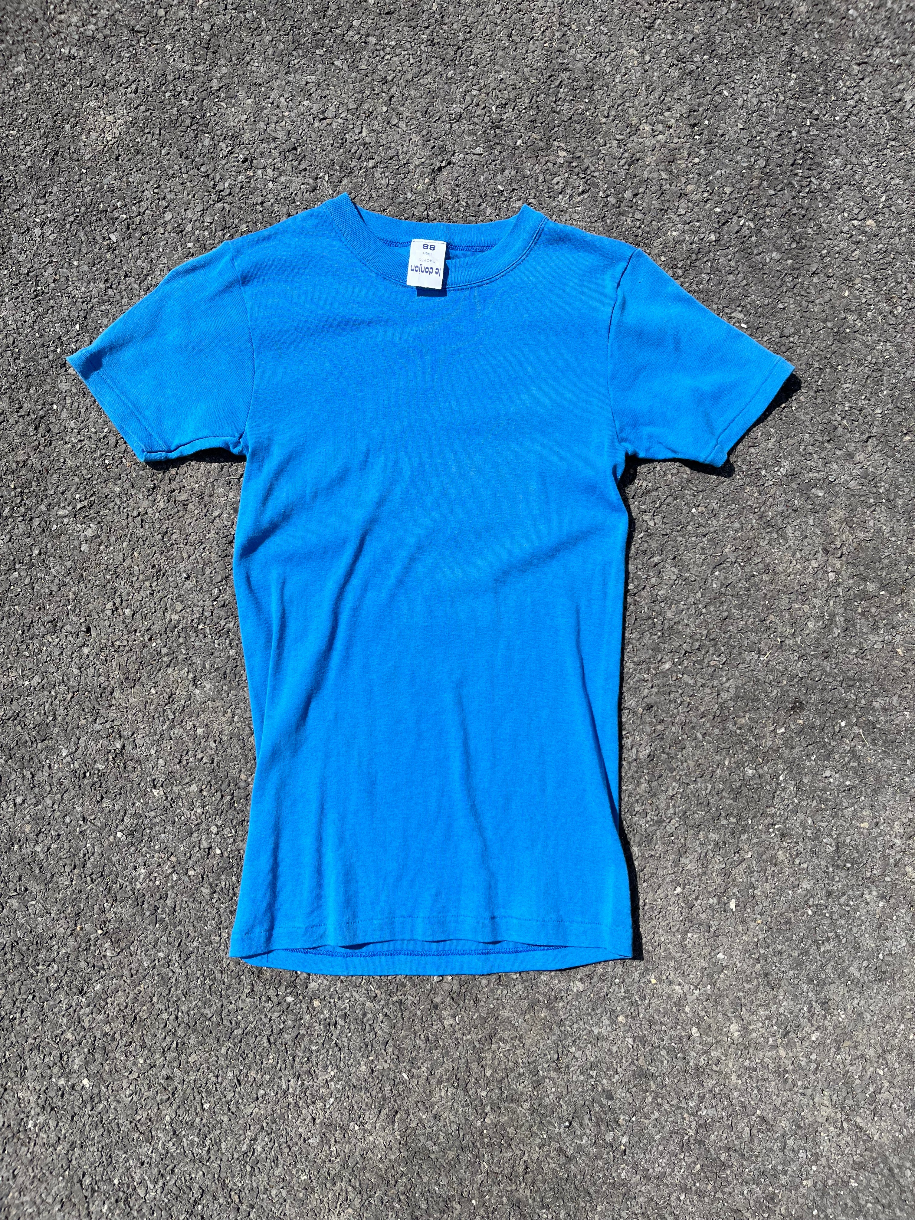 T-SHIRT DE TRAVAILLEUR FRANÇAIS BLEU
